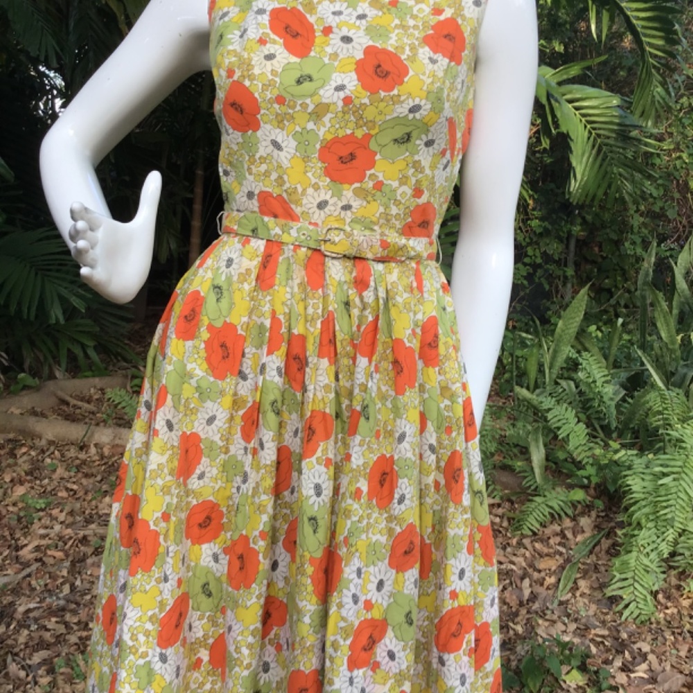Vintage 1950s Cotton Dress - image 2